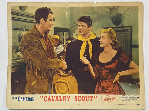 1951 Cavalry Scout #2 Lobby Card 11 x 14 Rod Cameron Audrey Long Jim Davis   - TvMovieCards.com