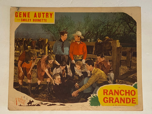 1940 Rancho Grande Lobby Card 11x 14 Gene Autry, Smiley Burnette, June Storey   - TvMovieCards.com