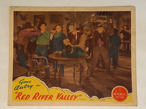 1936 Red River Valley Lobby Card 11 x 14 Gene Autry, Smiley Burnette   - TvMovieCards.com