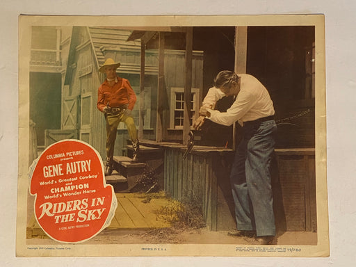 1949 Riders in the Sky Lobby Card 11 x 14  Gene Autry, Champion, Gloria Henry   - TvMovieCards.com