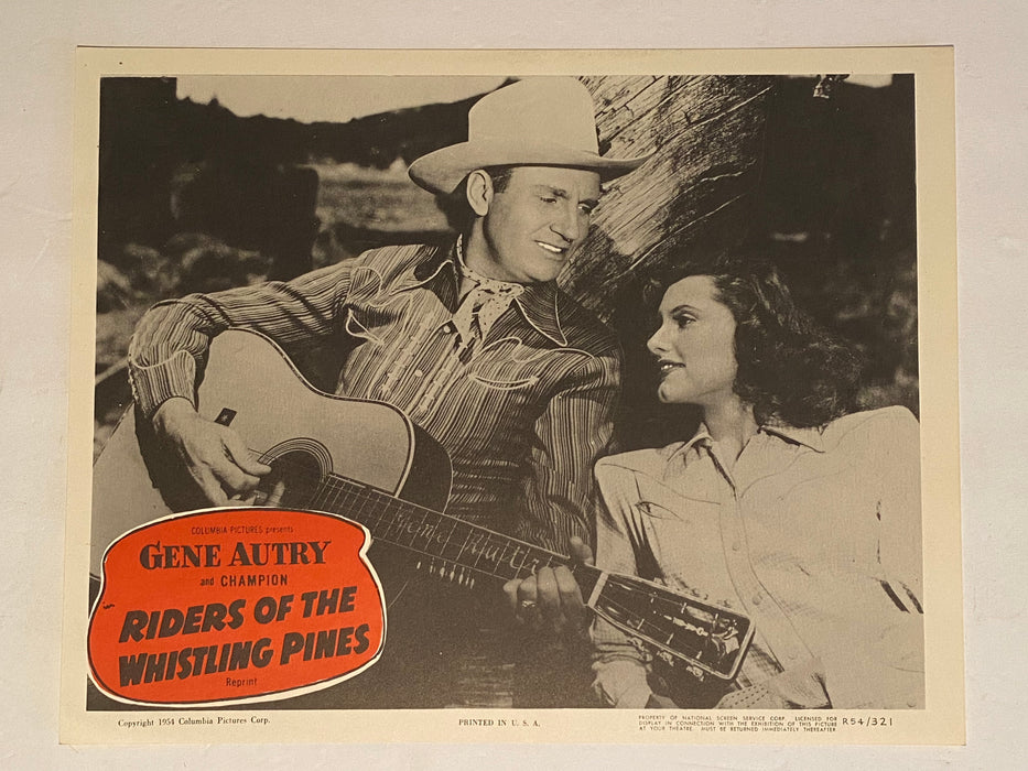 1954R Riders of the Whistling Pines 11 x 14 Lobby Card Gene Autry, Champion #3   - TvMovieCards.com