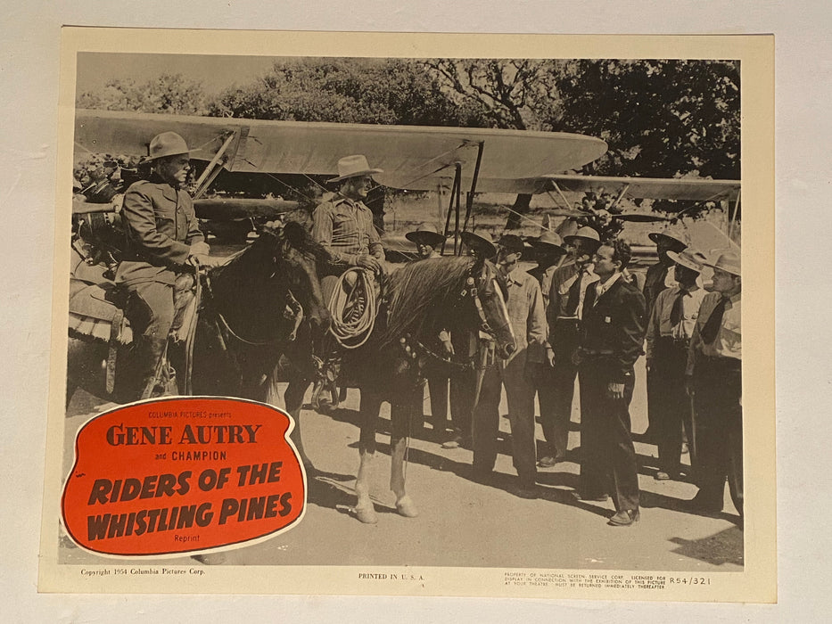1954R Riders of the Whistling Pines 11 x 14 Lobby Card Gene Autry, Champion #6   - TvMovieCards.com