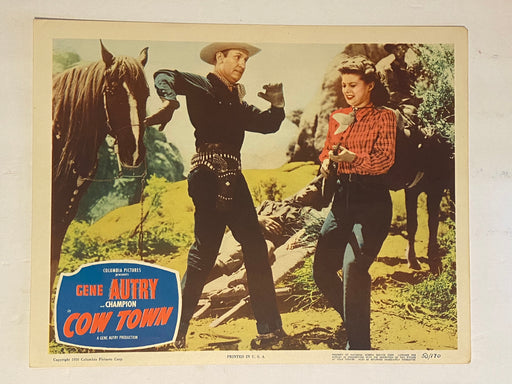 1950 Cow Town 11 x 14 Lobby Card Gene Autry, Champion, Gail Davis   - TvMovieCards.com