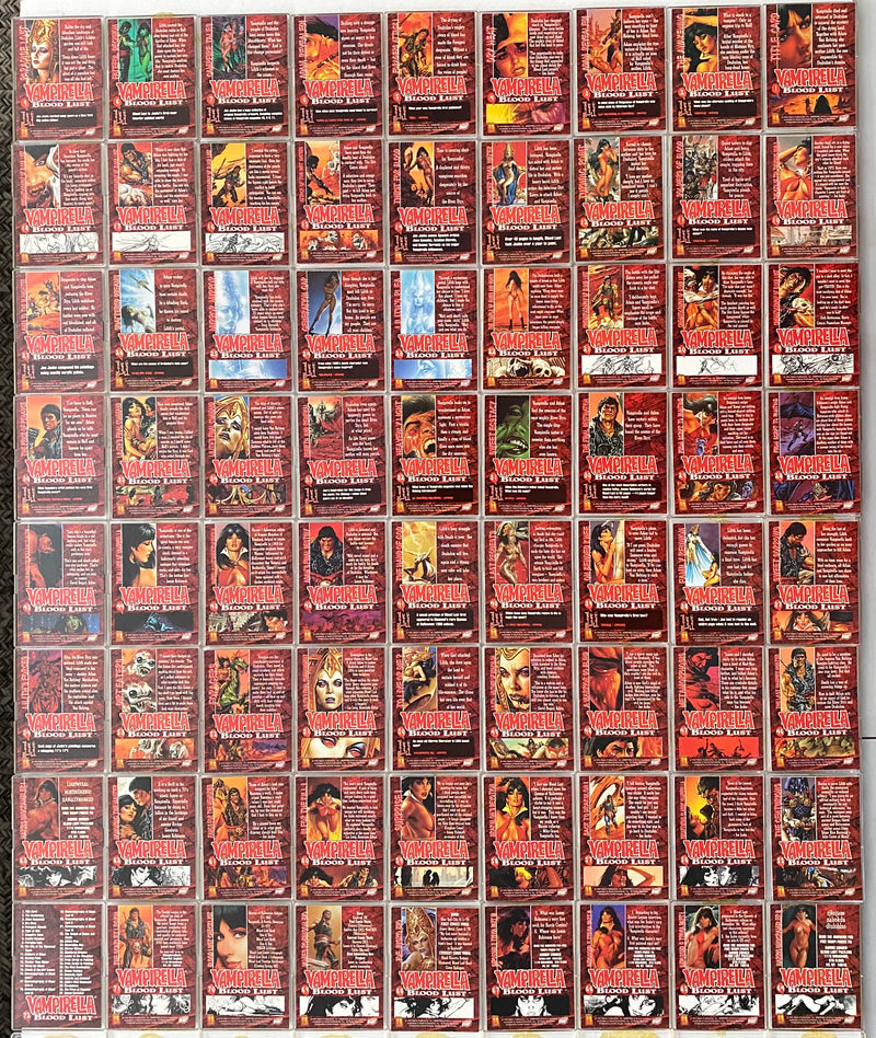 Vampirella Blood Lust Trading Base Card Set 72 Cards Comic Images 1997   - TvMovieCards.com