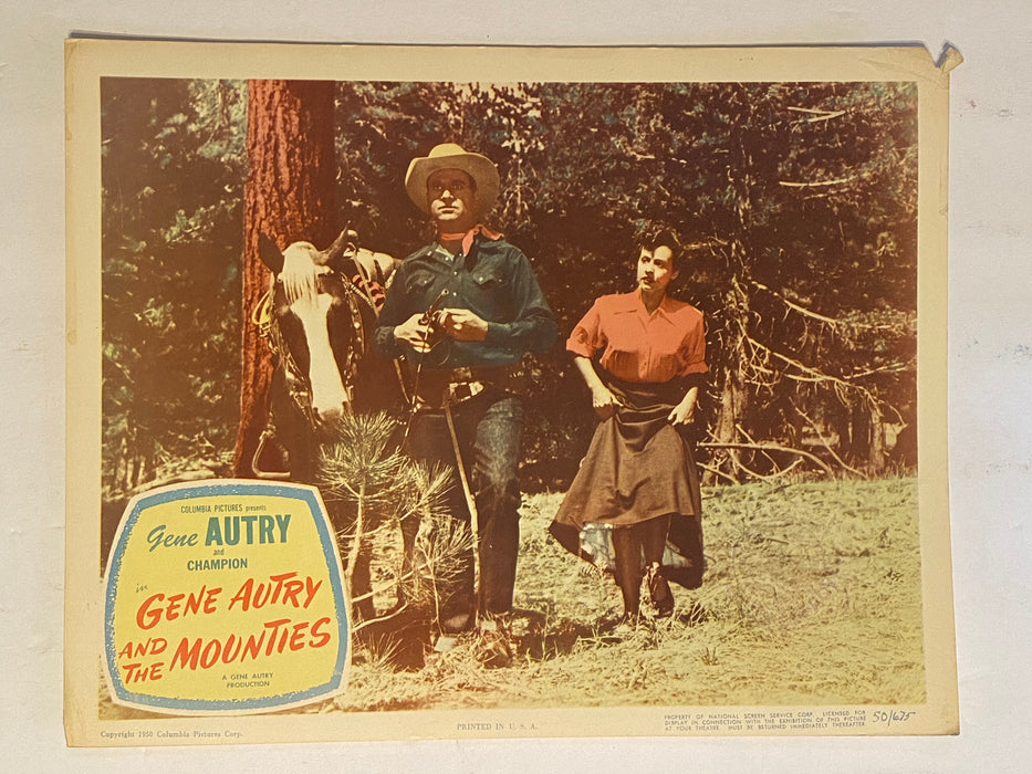 1951 Gene Autry and The Mounties 11 x 14 Lobby Card Gene Autry, Champion   - TvMovieCards.com