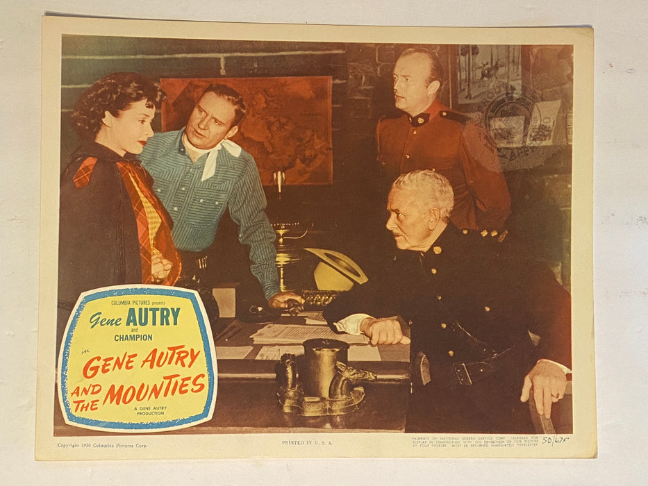 1951 Gene Autry and The Mounties 11 x 14 Lobby Card Gene Autry, Champion   - TvMovieCards.com