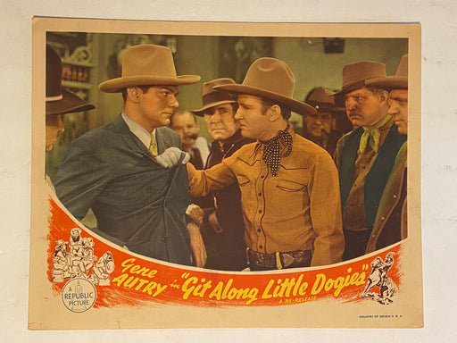 1944-R Git Along Little Dogies 11 x 14 Lobby Card Gene Autry, Smiley Burnette   - TvMovieCards.com