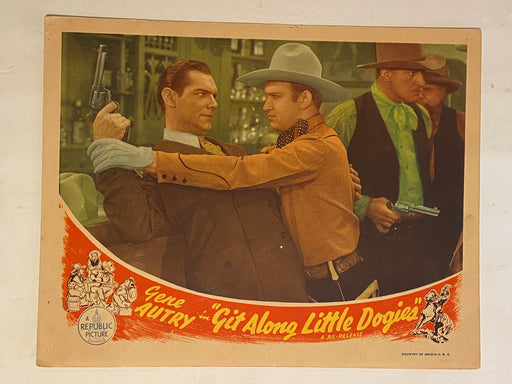 1944-R Git Along Little Dogies 11 x 14 Lobby Card Gene Autry, Smiley Burnette   - TvMovieCards.com