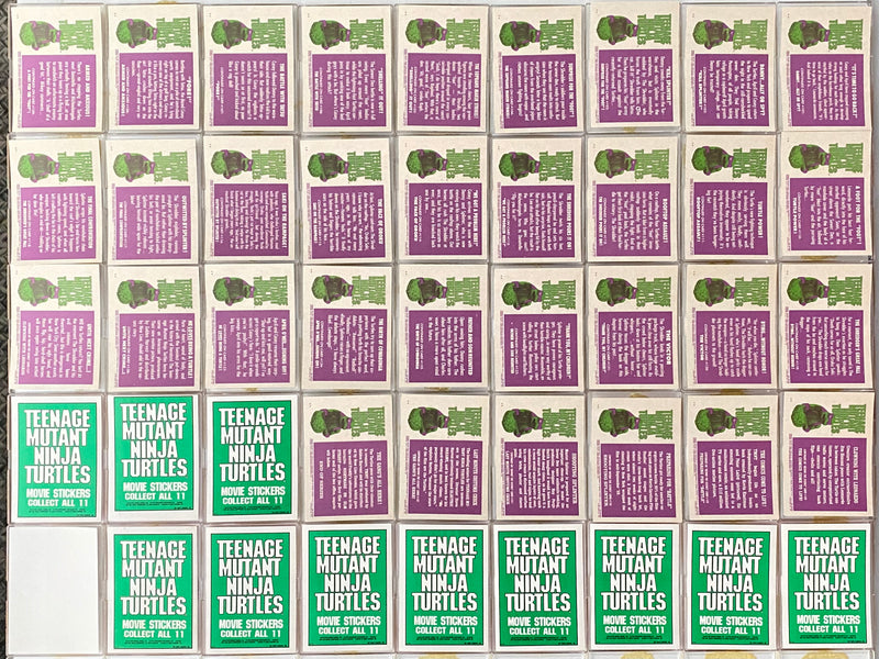 Teenage Mutant Ninja Turtles Movie 1 132 Card & 11 Sticker Set OPC O-Pee-Chee   - TvMovieCards.com