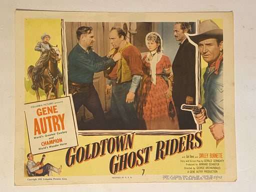 1953 Goldtown Ghost Riders 11 x 14 Lobby Card Gene Autry, Champion, Gail Davis   - TvMovieCards.com