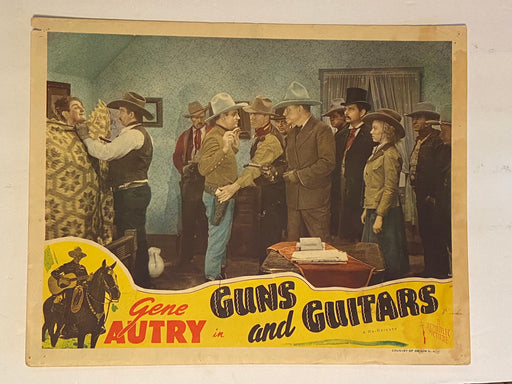 1945R Guns and Guitars 11 x 14 Lobby Card Gene Autry Smiley Burnette Dorothy Dix   - TvMovieCards.com