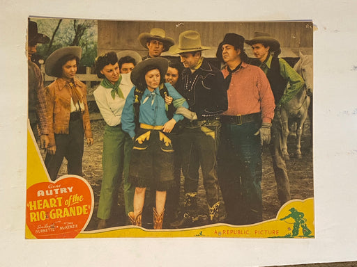 1942 Heart of the Rio Grande 11 x 14 Lobby Card Gene Autry, Smiley Burnette   - TvMovieCards.com