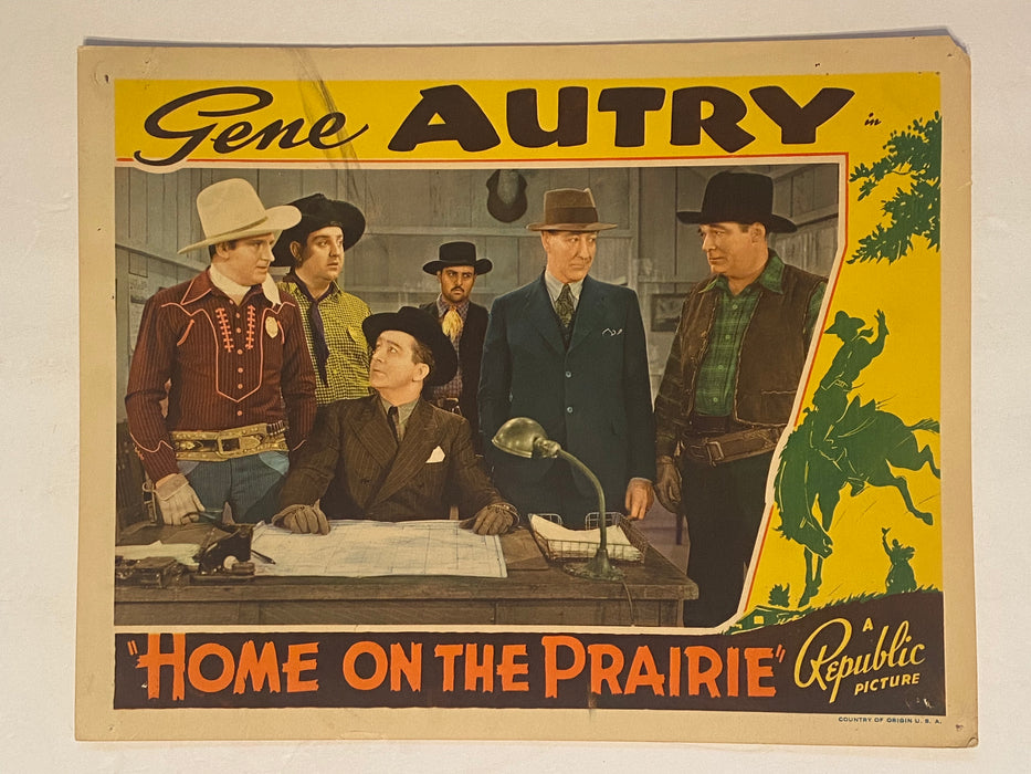 1939 Home on the Prairie 11 x 14 Lobby Card Gene Autry, Smiley Burnette, June St   - TvMovieCards.com