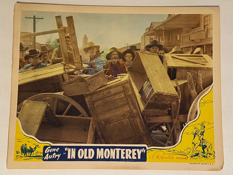 1940sR In Old Monterey 11 x 14 Lobby Card Gene Autry Smiley Burnette June Store   - TvMovieCards.com