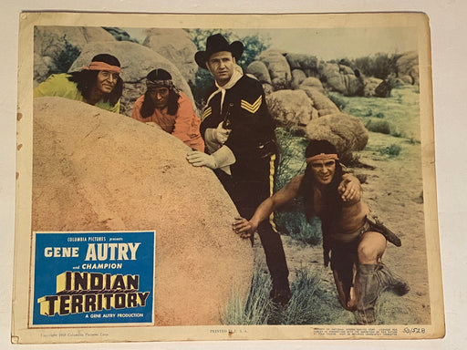 1950 Indian Territory 11 x 14 Lobby Card Gene Autry, Champion, Gail Davis   - TvMovieCards.com