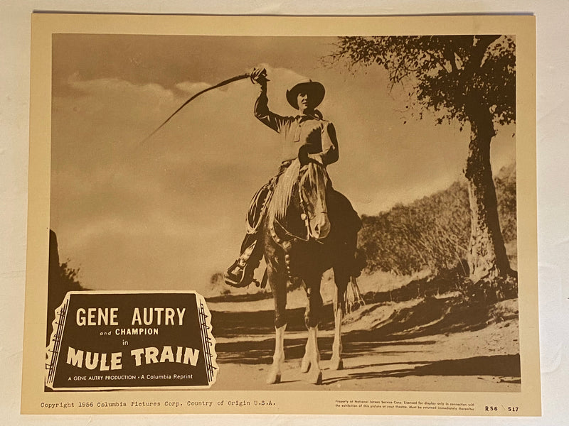 R1956 Mule Train Lobby Card 11 x 14 Gene Autry, Champion, Sheila Ryan   - TvMovieCards.com