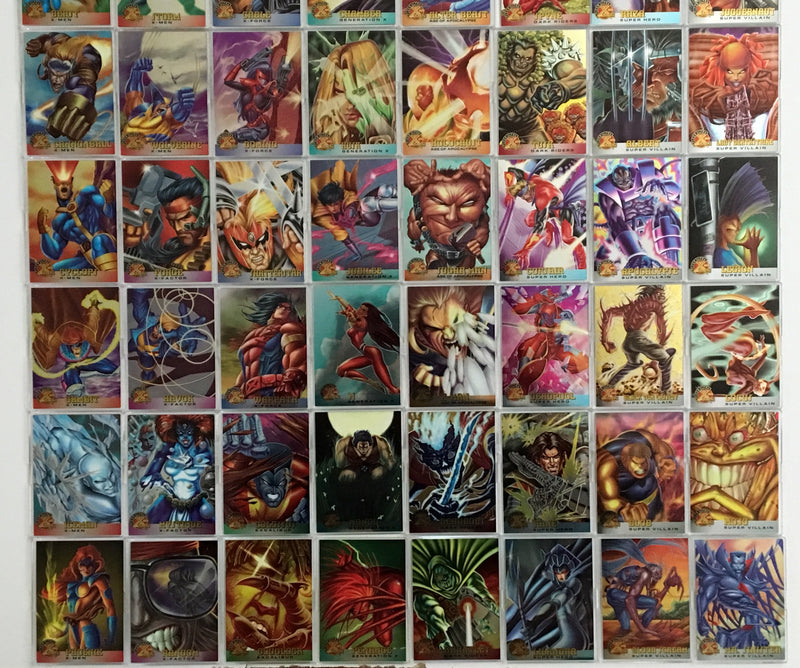 Marvel  X-Men 1995 All Chromium Fleer Ultra 100 Base Trading Card Set   - TvMovieCards.com