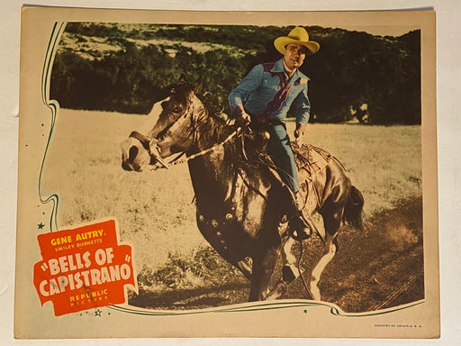 1942 Bells of Capistrano Lobby Card 11x14 Gene Autry, Smiley Burnette   - TvMovieCards.com