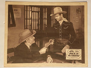 R1940s Back in the Saddle Lobby Card 11x14  Gene Autry Smiley Burnette Mary Lee   - TvMovieCards.com