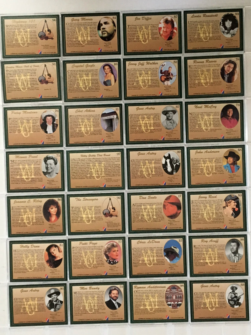 Country Classics Series One Base Trading Card Set 100 Cards   - TvMovieCards.com