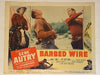 1952 Barbed Wire Lobby Card 11x14 Gene Autry, Champion, Anne James   - TvMovieCards.com
