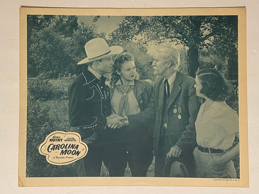 R1947 Carolina Moon Lobby Card 11x14 Gene Autry, Smiley Burnette, June Storey   - TvMovieCards.com