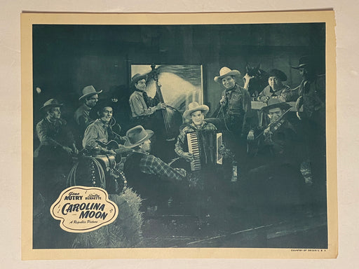 R1947 Carolina Moon Lobby Card 11x14 Gene Autry, Smiley Burnette, June Storey   - TvMovieCards.com