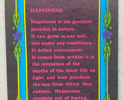 1970 Insanity Blacklight Poster - Happiness - William George Jordan N125 12 x 36   - TvMovieCards.com