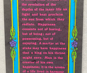 1970 Insanity Blacklight Poster - Happiness - William George Jordan N125 12 x 36   - TvMovieCards.com