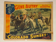 1939 Colorado Sunset Lobby Card 11x14 Gene Autry, Smiley Burnette, June Storey   - TvMovieCards.com