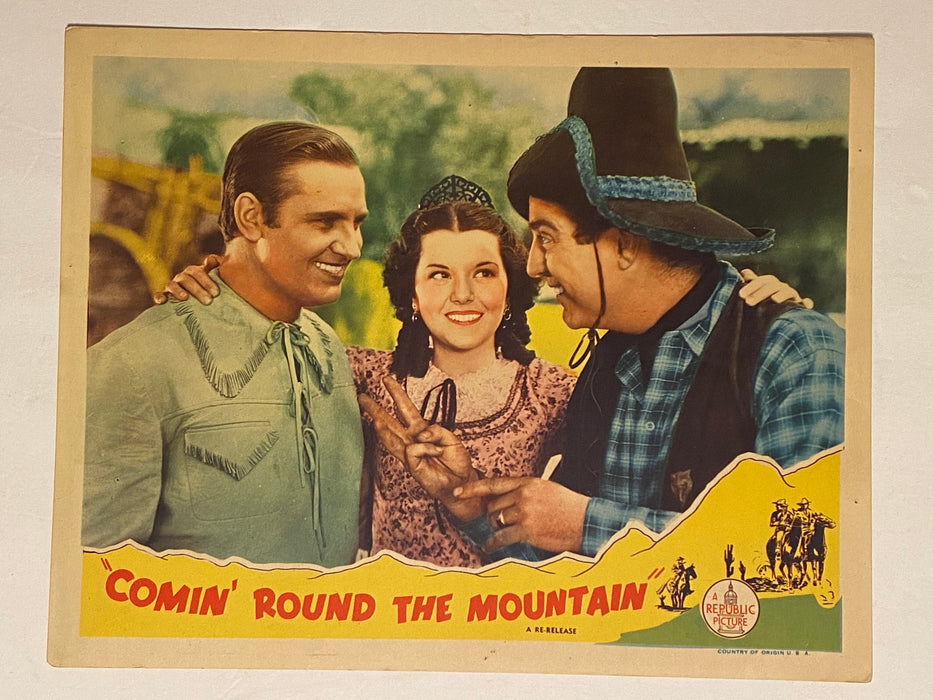 R1940s Comin' 'Round the Mountain Lobby Card 11x14 Gene Autry, Ann Rutherford   - TvMovieCards.com