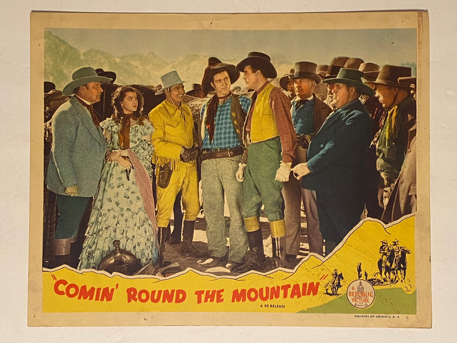 R1940s Comin' 'Round the Mountain Lobby Card 11x14 Gene Autry, Ann Rutherford   - TvMovieCards.com