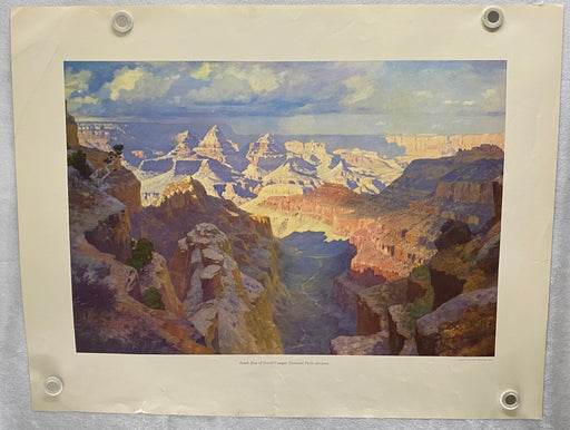 1955 Original ATSF Santa Fe South Rim of Grand Canyon National Park AZ Print   - TvMovieCards.com