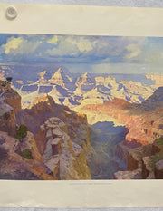 1955 Original ATSF Santa Fe South Rim of Grand Canyon National Park AZ Print   - TvMovieCards.com
