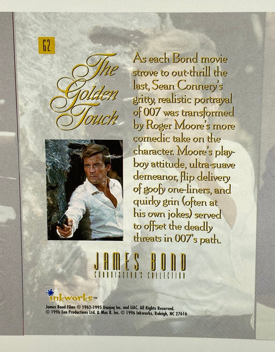 JAMES BOND Connoisseur's Collection UNCUT Sheet Gold 3-Card Panel G1 G2 G3   - TvMovieCards.com