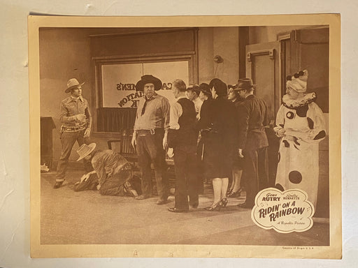 R1940s Ridin' on a Rainbow Lobby Card 11x14 Gene Autry, Smiley Burnette Mary Lee   - TvMovieCards.com