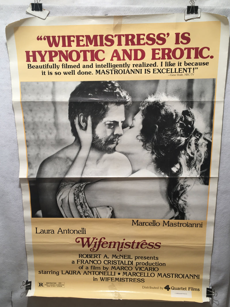 Wifemistress 1978 Laura Antonelli 1SH Movie Poster 27x41   - TvMovieCards.com
