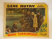 1939 Rovin' Tumbleweeds Lobby Card 11x14 Gene Autry, Mary Carlisle   - TvMovieCards.com