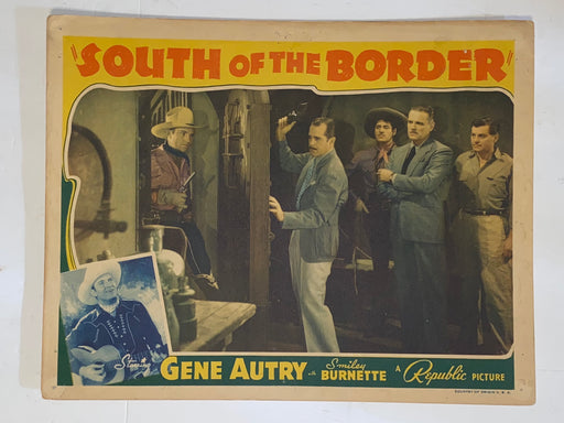 1939 South of the Border 11x14 Lobby Card Gene Autry, Smiley Burnette   - TvMovieCards.com