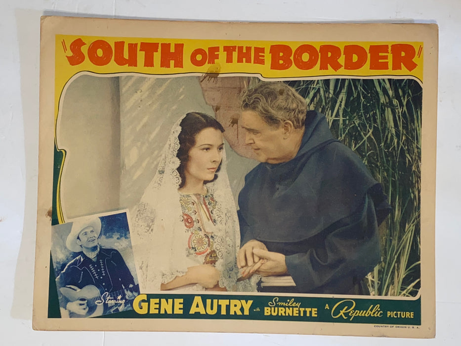 1939 South of the Border 11x14 Lobby Card Gene Autry, Smiley Burnette   - TvMovieCards.com