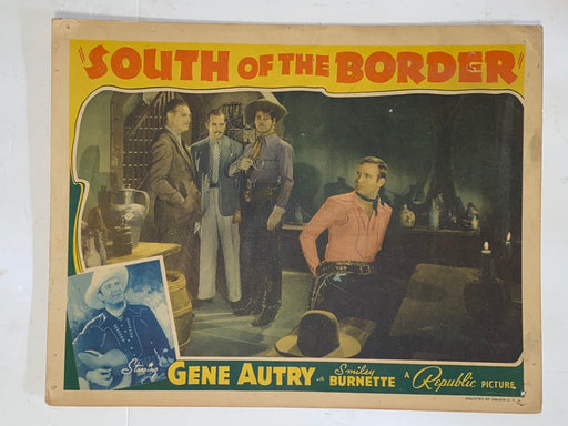 1939 South of the Border 11x14 Lobby Card Gene Autry, Smiley Burnette   - TvMovieCards.com