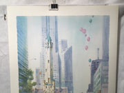 Carolyn Anderson Chicago Water Tower Marathon S/N Lithograph Print 22 x 31"   - TvMovieCards.com