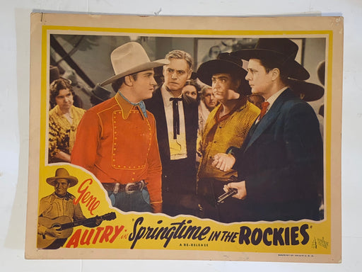 R1940s Springtime in the Rockies 11x14 Lobby Card Gene Autry, Polly Rowles   - TvMovieCards.com