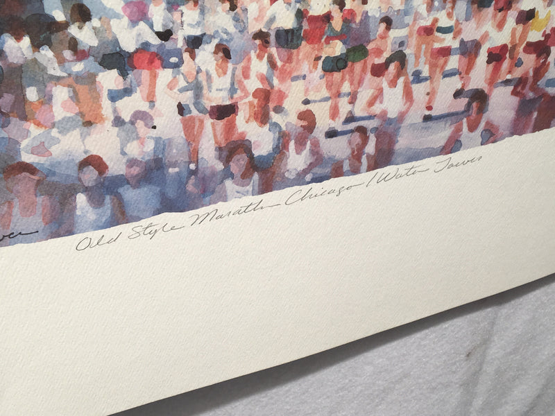 Carolyn Anderson Chicago Water Tower Marathon S/N Lithograph Print 22 x 31"   - TvMovieCards.com