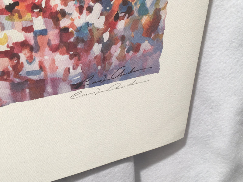 Carolyn Anderson Chicago Water Tower Marathon S/N Lithograph Print 22 x 31"   - TvMovieCards.com