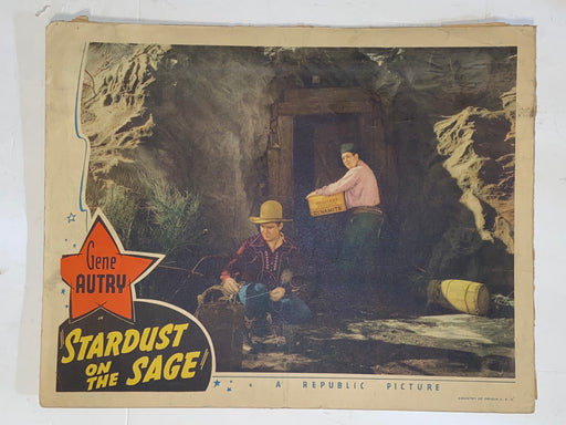 1942 Stardust on the Sage 11x14 Lobby Card Gene Autry, Smiley Burnette,   - TvMovieCards.com