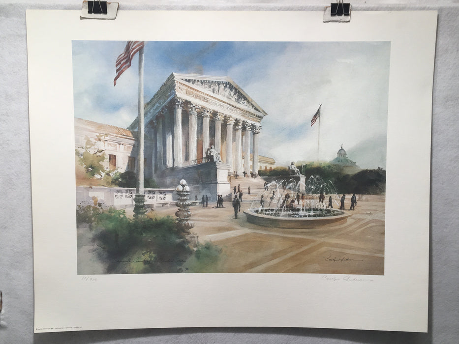 Carolyn Anderson United States Supreme Court S/N Lithograph Print 22 x 28"   - TvMovieCards.com