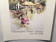 Carolyn Anderson Wilmington Flower Market 1981 Lithograph Print 19 x 25"   - TvMovieCards.com