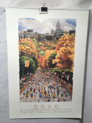 Andrew Yelenak 2000 NYC New York City Marathon Lithograph Print 18 x 25"   - TvMovieCards.com
