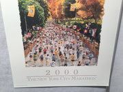 Andrew Yelenak 2000 NYC New York City Marathon Lithograph Print 18 x 25"   - TvMovieCards.com